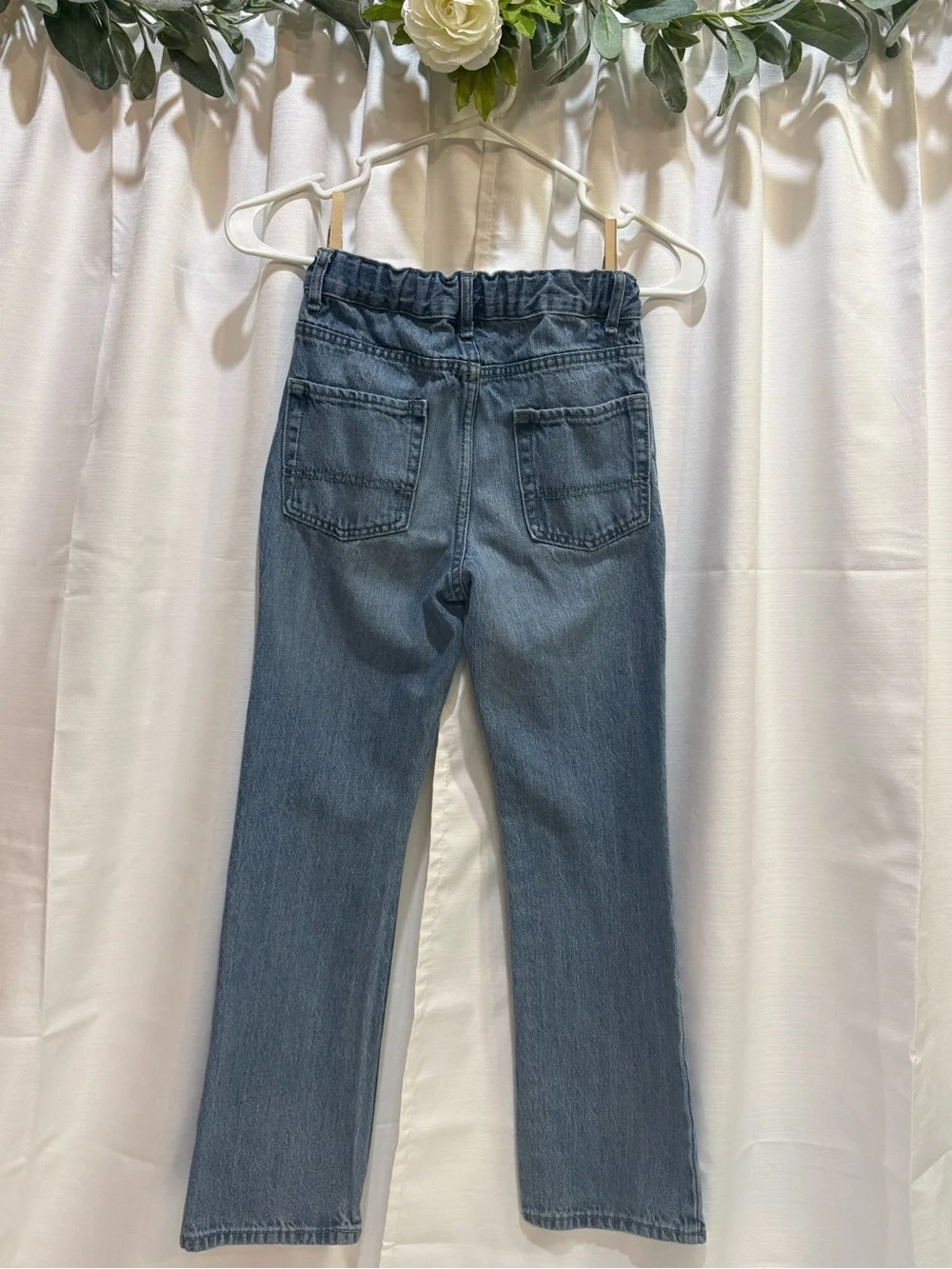 The Children's Place Boys Bootcut Jeans Size 10 Medium Wash Adjustable Waist